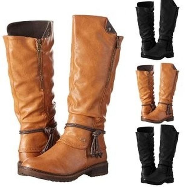 women's winter high boots women's ladies fashion cross tie zipper long boots booties casual shoes zapatos de mujer shoes, Black
women's winter high boots women's ladies fashion cross tie zipper long boots booties casual shoes zapatos de mujer shoes, Black