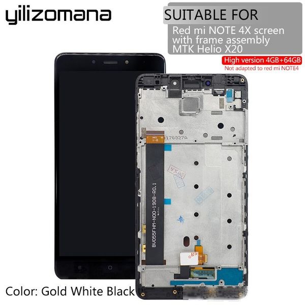 yilizomana original 5.5''replacement lcd display touch screen with frame for xiaomi redmi note 4 4x 4gb mediatek helio x20 tools
yilizomana original 5.5''replacement lcd display touch screen with frame for xiaomi redmi note 4 4x 4gb mediatek helio x20 tools
