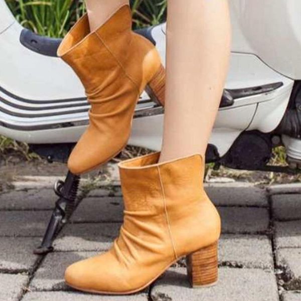 ribetrini retro girl designer fashion shoes round toe slip on high heels ankle women boots classic boots, Black
ribetrini retro girl designer fashion shoes round toe slip on high heels ankle women boots classic boots, Black