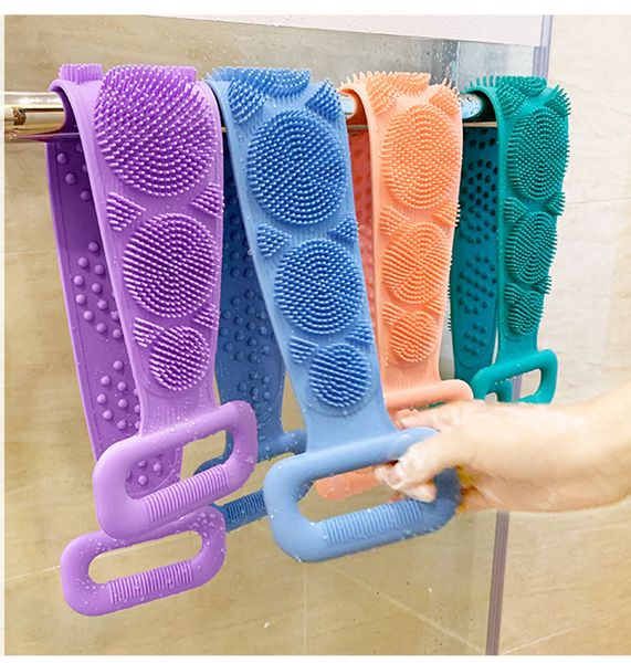 silicone gel scrub bath brush strip massage back rubs bathing tape long back rubbing sided silicone scrub body skin bathroom
silicone gel scrub bath brush strip massage back rubs bathing tape long back rubbing sided silicone scrub body skin bathroom