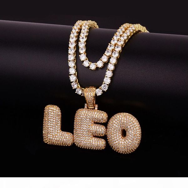 custom name men's bubble letters pendants necklaces hip hop jewelry ice out cubic zircon with 4mm tennis gold silver chain
custom name men's bubble letters pendants necklaces hip hop jewelry ice out cubic zircon with 4mm tennis gold silver chain