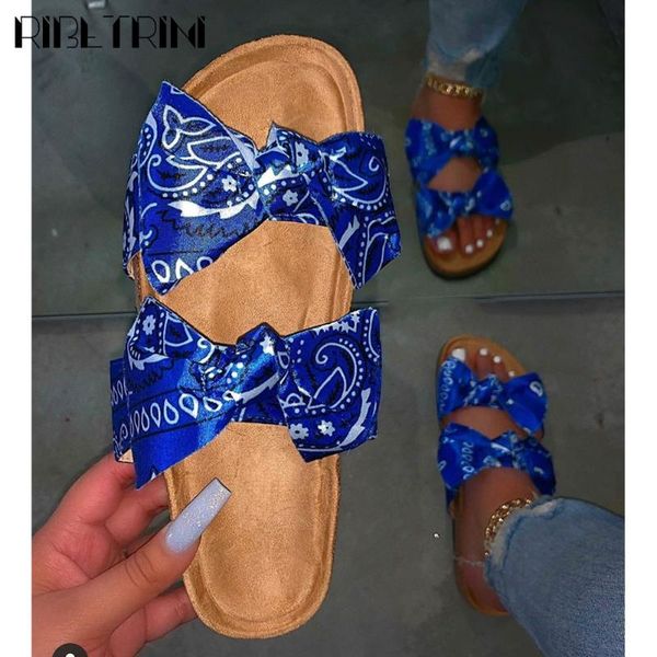 ribetrini elegant mixed-color casual shoes brand print flat women slides 2020 summer butterfly-knot slides, Black
ribetrini elegant mixed-color casual shoes brand print flat women slides 2020 summer butterfly-knot slides, Black
