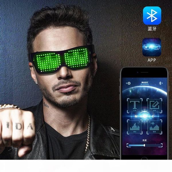 designer magic led eyeglasses party glasses bluetooth app control shield luminous glasses usb charge diy app control luxury luminous glasses, White;black
designer magic led eyeglasses party glasses bluetooth app control shield luminous glasses usb charge diy app control luxury luminous glasses, White;black
