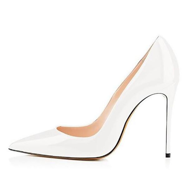 dress shoes women pumps brand thin high heels white patent leather slip on 10cm pointed toe party wedding shallow 2021 for, Black
dress shoes women pumps brand thin high heels white patent leather slip on 10cm pointed toe party wedding shallow 2021 for, Black