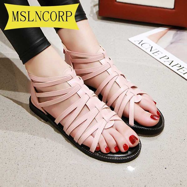 big size 34-43 women summer flat open toe sandals vintage anti-slip breathable leather casual female platform retro beach shoes, Black
big size 34-43 women summer flat open toe sandals vintage anti-slip breathable leather casual female platform retro beach shoes, Black