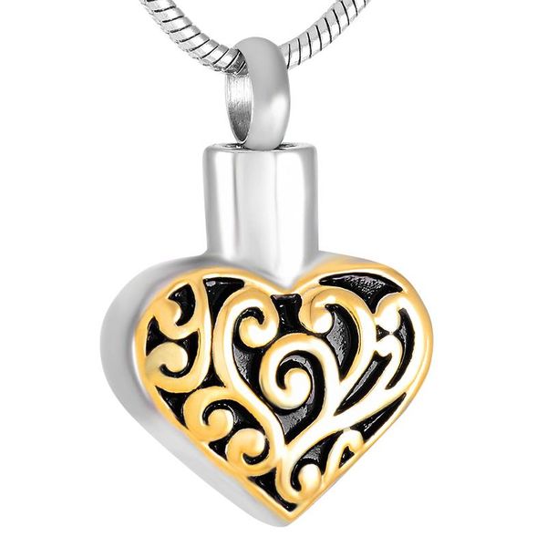 new z311 gold heart cremation jewelry engravable stainless steel keepsake urn necklace hold human/pet ashes memorial holder, Silver
new z311 gold heart cremation jewelry engravable stainless steel keepsake urn necklace hold human/pet ashes memorial holder, Silver