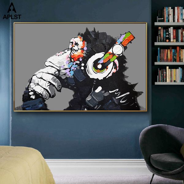 funny monkey listen to music canvas print painting cute animal nursery kids room poster wall art picture home decor for children
funny monkey listen to music canvas print painting cute animal nursery kids room poster wall art picture home decor for children