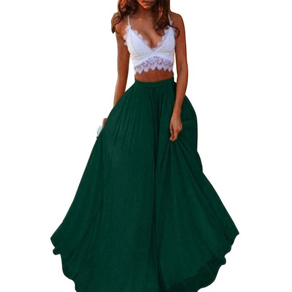 fashion daily high waist summer long women skirt maxi loose casual solid travel party chiffon, Black
fashion daily high waist summer long women skirt maxi loose casual solid travel party chiffon, Black