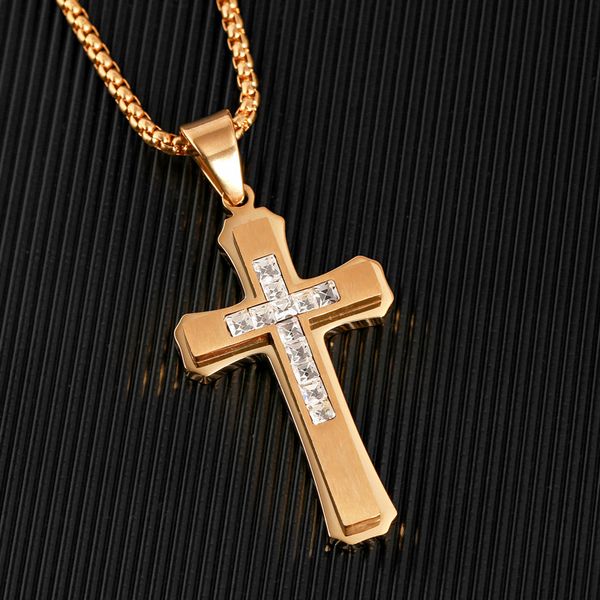 wendyfo fashion hip hop iced out gold color cross pendant necklace men religious crystal zircon crucfix necklaces rapper jewelry, Silver
wendyfo fashion hip hop iced out gold color cross pendant necklace men religious crystal zircon crucfix necklaces rapper jewelry, Silver