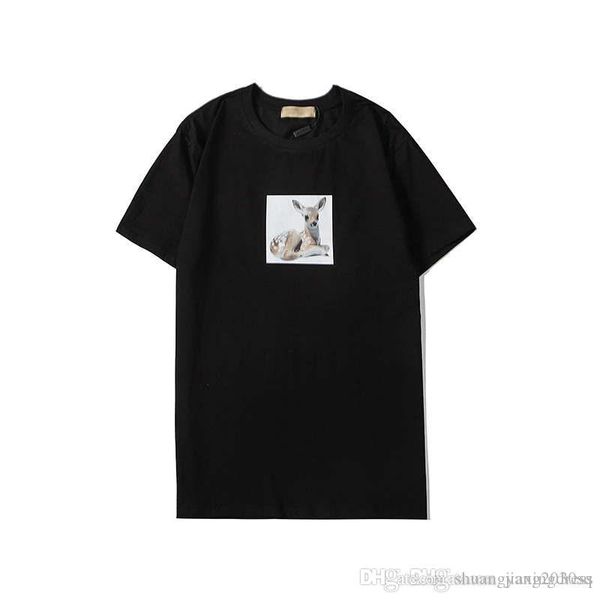 20ss men t shirt summer new fashion casual wear 3d fawn printed womens short sleeved cotton shirts mens designer t shirts, White;black
20ss men t shirt summer new fashion casual wear 3d fawn printed womens short sleeved cotton shirts mens designer t shirts, White;black