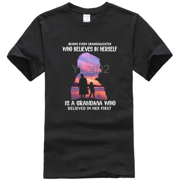 behind every granddaughter who believes in herself shirt 
behind every granddaughter who believes in herself shirt