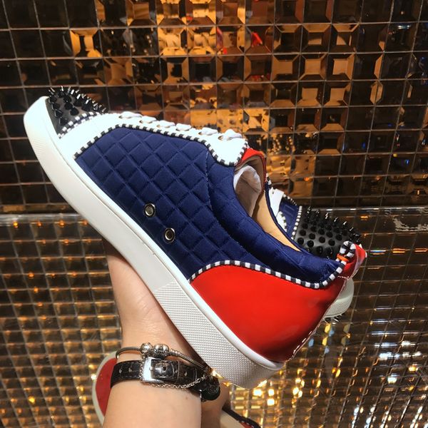 20s mens low spikes shoes,paris red bottom homme junior spiked men's sneakers,blue velvet diamond style with box, Black
20s mens low spikes shoes,paris red bottom homme junior spiked men's sneakers,blue velvet diamond style with box, Black