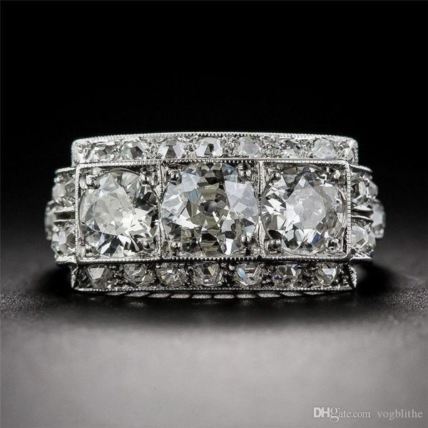 Retro Trendy White Zircon Women Finger Ring Simple Square Stone Wedding Engagement Ring Jewelry Gifts aneis feminino Size 6-10
Retro Trendy White Zircon Women Finger Ring Simple Square Stone Wedding Engagement Ring Jewelry Gifts aneis feminino Size 6-10