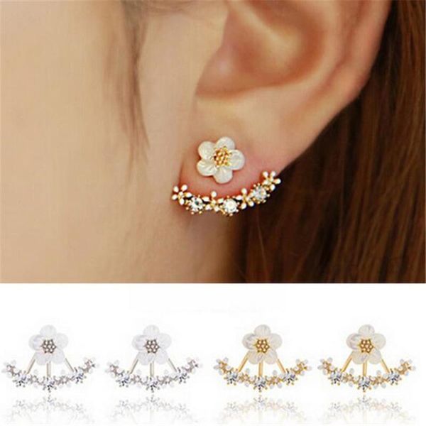 crystal pierced stud earrings for women boucle d'oreille femme 2020 fashion flower gold bijoux jewelry brincos christmas gifts, Golden;silver
crystal pierced stud earrings for women boucle d'oreille femme 2020 fashion flower gold bijoux jewelry brincos christmas gifts, Golden;silver