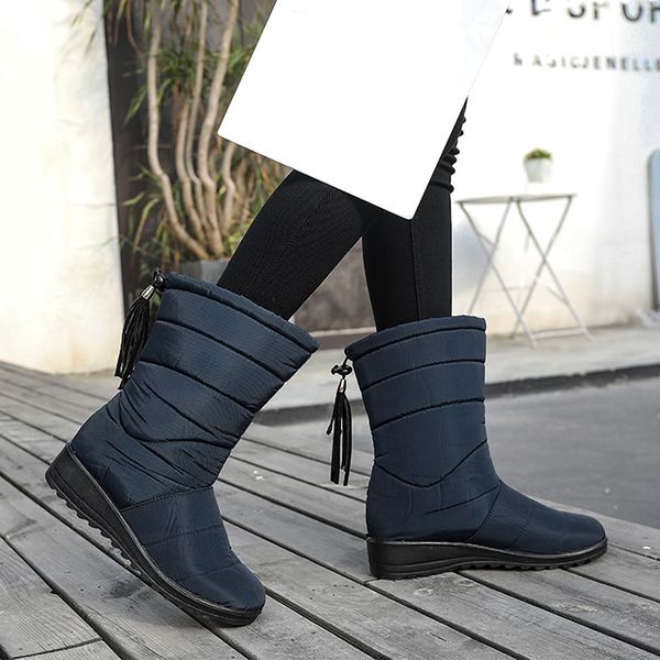 водонепроницаемый сапоги зимние женские туфли mid-теленок вниз boots женщины теплый дамы снег bootie клин резина плюшевые botas mujer 2020, Black
водонепроницаемый сапоги зимние женские туфли mid-теленок вниз boots женщины теплый дамы снег bootie клин резина плюшевые botas mujer 2020, Black