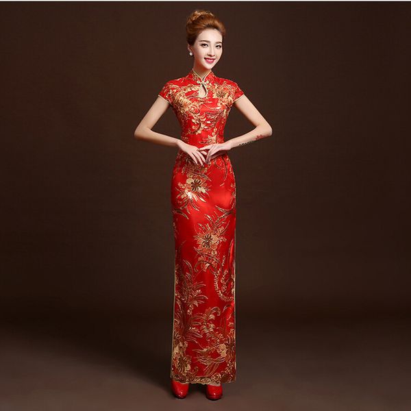 4 color fashion red lace bride wedding qipao long cheongsam chinese traditional dress slim retro qi pao women antique dresses
4 color fashion red lace bride wedding qipao long cheongsam chinese traditional dress slim retro qi pao women antique dresses