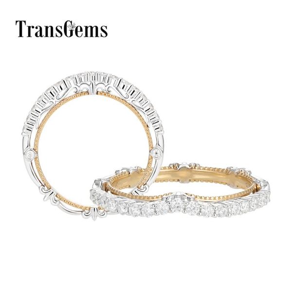 transgems 14k white yellow gold two tone f colorless vvs moissanite wedding band for women gold fine jewelry fashion ring, Golden;silver
transgems 14k white yellow gold two tone f colorless vvs moissanite wedding band for women gold fine jewelry fashion ring, Golden;silver