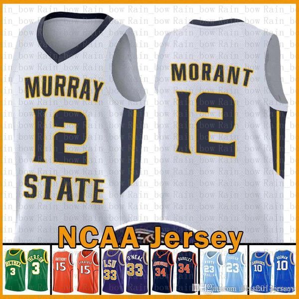 ja 12 morant ncaa kyrie murray state racers university irving dwyane 3 wade stephen 30 curry sale jersey vince 15 carter toni 7 kukoc, Black
ja 12 morant ncaa kyrie murray state racers university irving dwyane 3 wade stephen 30 curry sale jersey vince 15 carter toni 7 kukoc, Black
