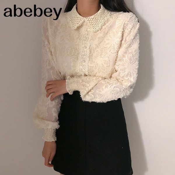 women's blouses & shirts 2021 est women lace patchwork long sleeve solid vintage jacquard loose lapel blouse shirt, White
women's blouses & shirts 2021 est women lace patchwork long sleeve solid vintage jacquard loose lapel blouse shirt, White