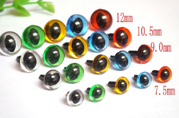 100pcs 7.5mm-12mm transparent amigurumi animals eyes/ cat eyes/ safety eyes / come with washers
100pcs 7.5mm-12mm transparent amigurumi animals eyes/ cat eyes/ safety eyes / come with washers