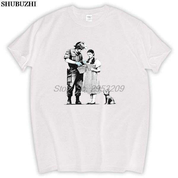 dog officer inspecting dorothy basket banksy art t-shirt cotton t shirt 20314 men new sbz5243
dog officer inspecting dorothy basket banksy art t-shirt cotton t shirt 20314 men new sbz5243