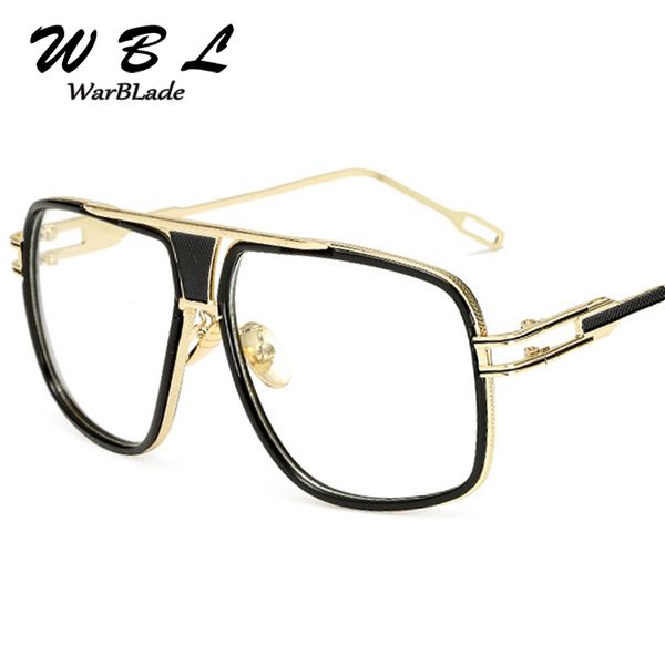 warblade 18k gold plated square men brand sunglasses couple flat luxury ladies sunglasses shades brad pisun glasses, White;black