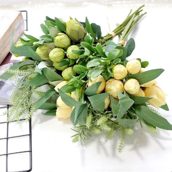 decorative flowers & wreaths artificial silk rose bud wedding bridal bouquet for valentine's day confession party home decor church
decorative flowers & wreaths artificial silk rose bud wedding bridal bouquet for valentine's day confession party home decor church