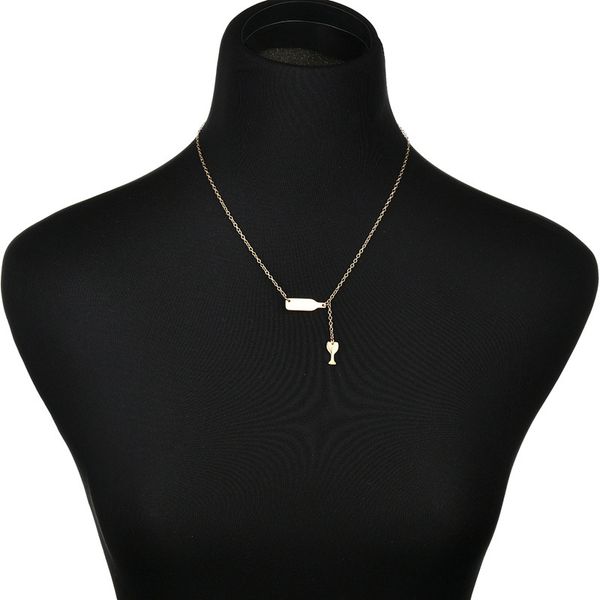 pendant necklaces 2021 personality fashion creative bottle shape necklace couple clavicle chain for women girl birthday gift, Silver
pendant necklaces 2021 personality fashion creative bottle shape necklace couple clavicle chain for women girl birthday gift, Silver