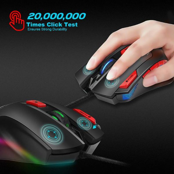wired rgb gaming mouse 11 programmable buttons 3200 dpi adjustable gaming mouse with fire button for lapcomputer pro gamer
wired rgb gaming mouse 11 programmable buttons 3200 dpi adjustable gaming mouse with fire button for lapcomputer pro gamer