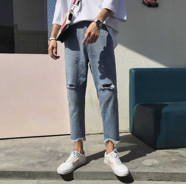 male denim jeans trousers jeans for mens pants men pants new skinny men biker straight hip hop frayed hole, Blue
male denim jeans trousers jeans for mens pants men pants new skinny men biker straight hip hop frayed hole, Blue