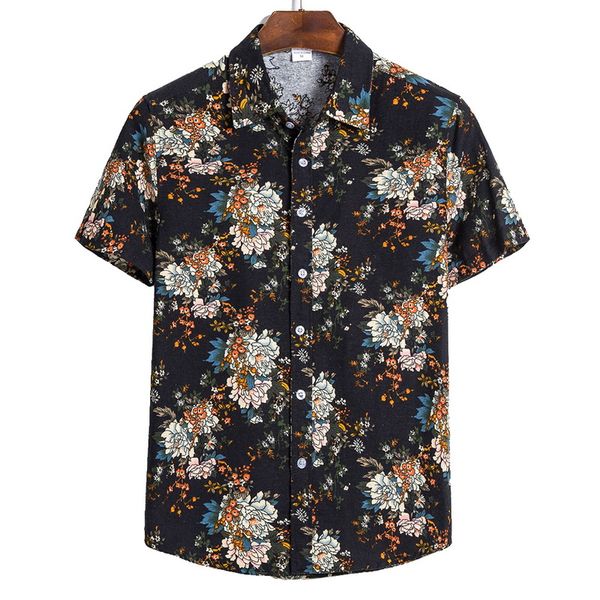 men shirts stylish blouse summer fashion casual printed short sleeve loose shirt -5xl, White;black
men shirts stylish blouse summer fashion casual printed short sleeve loose shirt -5xl, White;black