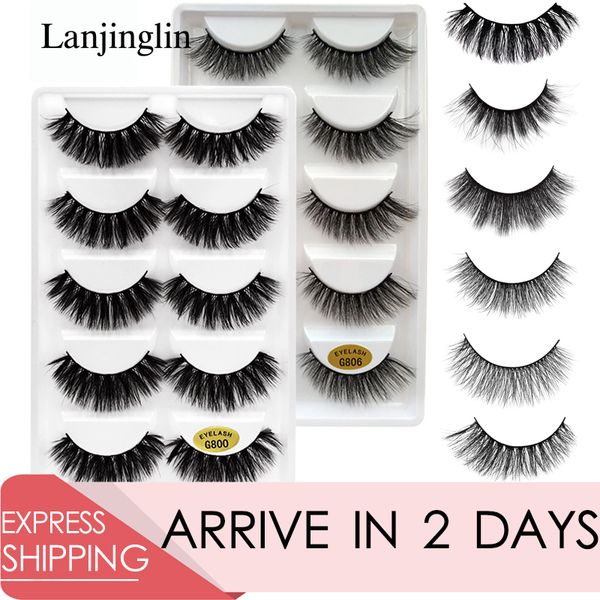 lanjinglin 5 pairs faux mink lashes natural volume false eyelashes extension makeup handmade soft long 3d/5d fake eye lash
lanjinglin 5 pairs faux mink lashes natural volume false eyelashes extension makeup handmade soft long 3d/5d fake eye lash