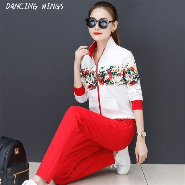 spring women two piece outfits sweet floral print sweatershirt and trousers sets causal zipper female tracksuits, Gray
spring women two piece outfits sweet floral print sweatershirt and trousers sets causal zipper female tracksuits, Gray