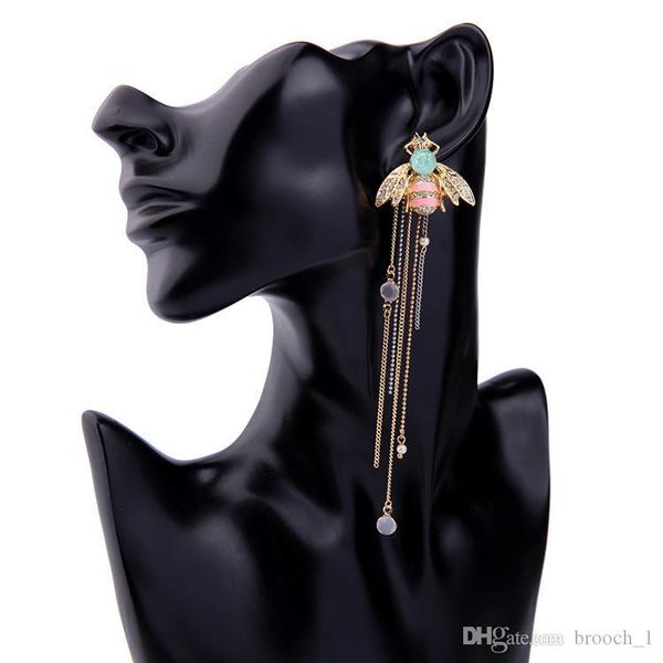 creative long ring tassel earrings 925 sterling silver cute bee drop long dangle white tassel earrings for women jewelry for teen girls, Golden;silver
creative long ring tassel earrings 925 sterling silver cute bee drop long dangle white tassel earrings for women jewelry for teen girls, Golden;silver