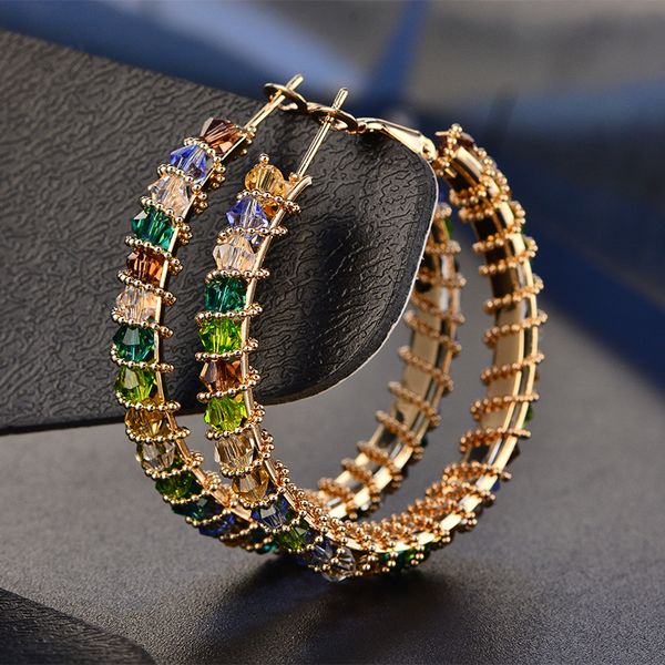 fashion trendy women charm earrings jewelry yellow gold plated cz big earrings hoops for girls women nice gift female accessories, Golden
fashion trendy women charm earrings jewelry yellow gold plated cz big earrings hoops for girls women nice gift female accessories, Golden
