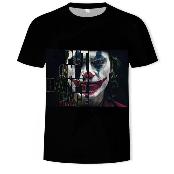 new white homme cool antihero joker joaquin phoenix 3d print shirts oversized hippie horror men clothing