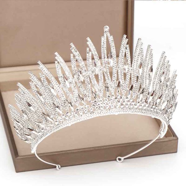 forseven gold/silver color crystal royal tiara crown diadema for queen princess bride noiva bridal wedding party hair jewelry, Golden;silver
forseven gold/silver color crystal royal tiara crown diadema for queen princess bride noiva bridal wedding party hair jewelry, Golden;silver