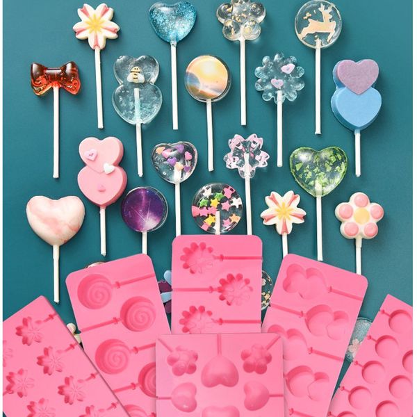 11 styles bake bakeware tool bear lolipops cake molds round heart silicone lollipop mold flower candy chocolate molds cake decorating form
11 styles bake bakeware tool bear lolipops cake molds round heart silicone lollipop mold flower candy chocolate molds cake decorating form