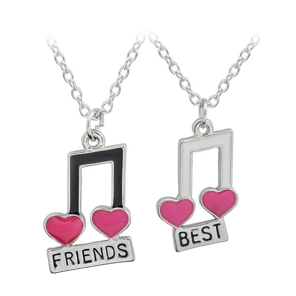 creativity all-match musical notes love heart necklace friends letter splice alloy friendship pendant birthday gift, Silver
creativity all-match musical notes love heart necklace friends letter splice alloy friendship pendant birthday gift, Silver