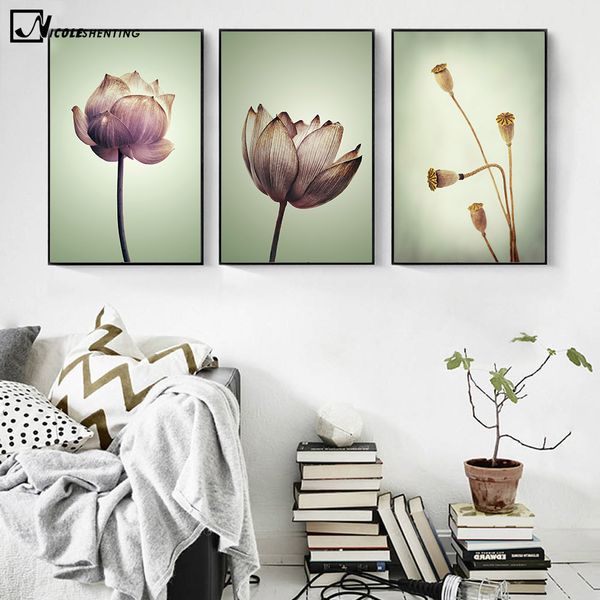 nordic art vintage plant lotus flowers canvas poster painting modern wall picture for home living room decoration
nordic art vintage plant lotus flowers canvas poster painting modern wall picture for home living room decoration
