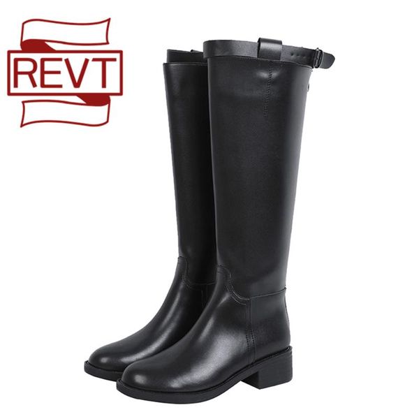 revt classic style women's black leather boots children autumn winter plus velvet long boots but knight high
revt classic style women's black leather boots children autumn winter plus velvet long boots but knight high