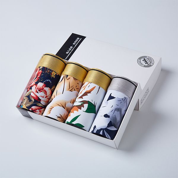 2020 men's underwear gift box with real ice silk seamless antibacterial youth boxer shorts plus size boxer briefs modal l-3xl, Black;white 
2020 men's underwear gift box with real ice silk seamless antibacterial youth boxer shorts plus size boxer briefs modal l-3xl, Black;white