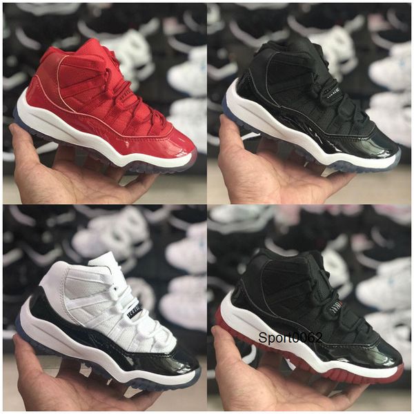 2020 new kids 11 11s space jam bred concord gym red basketball shoes children boy girls white pink snakeskin midnight navy sneakers, Black
2020 new kids 11 11s space jam bred concord gym red basketball shoes children boy girls white pink snakeskin midnight navy sneakers, Black