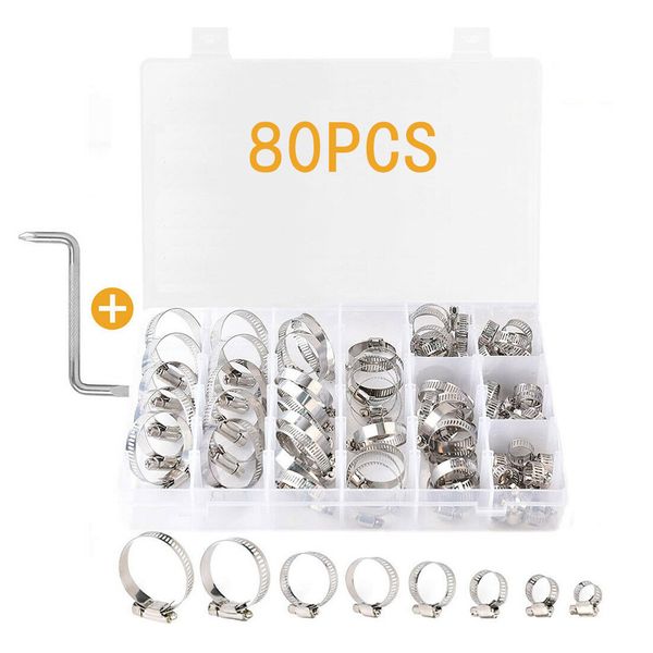 80pcs hose clamp stainless steel fuel air pipe gasoline durable car single ear, Golden;silver
80pcs hose clamp stainless steel fuel air pipe gasoline durable car single ear, Golden;silver