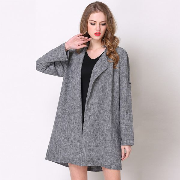 women's trench coats fashion women ladies coat spring autumn long sleeve turn down collar office wear thin cardigan blusas 6q1966, Tan;black
women's trench coats fashion women ladies coat spring autumn long sleeve turn down collar office wear thin cardigan blusas 6q1966, Tan;black