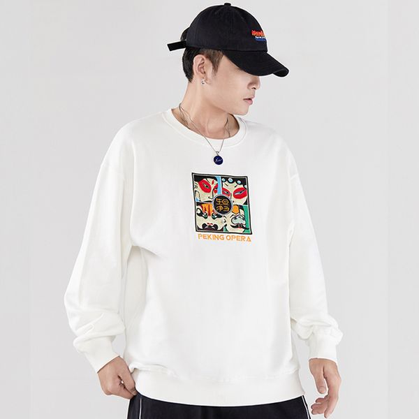 hip hop streetwear pullover sweatshirt beijing embroidery pullover long sleeve cotton casual sweat shirt hoodie, Black
hip hop streetwear pullover sweatshirt beijing embroidery pullover long sleeve cotton casual sweat shirt hoodie, Black