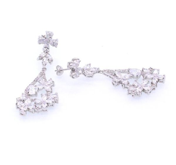 jinyao luxury earrings for women bridal sparkling flowers zircons stud earrings wedding accessories jewelry002, Golden;silver
jinyao luxury earrings for women bridal sparkling flowers zircons stud earrings wedding accessories jewelry002, Golden;silver