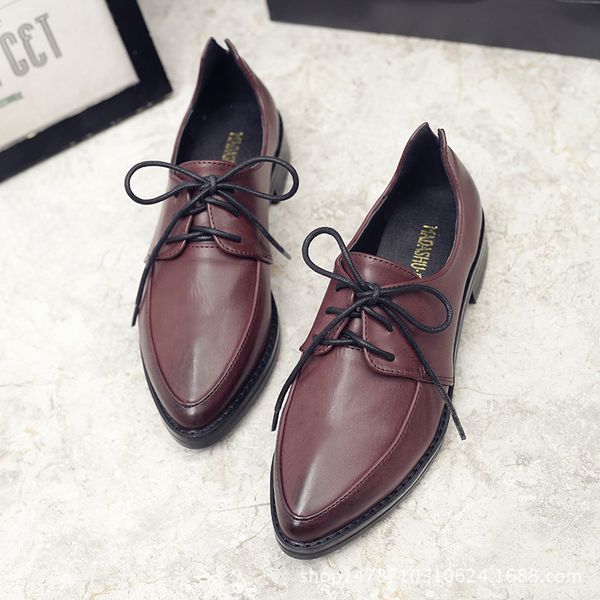 retor college girls small leather shoes women size 34-40 flats chunky heels loafers pointed toe lace up oxfords women shoes 2020, Black
retor college girls small leather shoes women size 34-40 flats chunky heels loafers pointed toe lace up oxfords women shoes 2020, Black