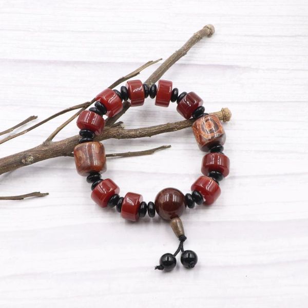 handmade beads bracelet tibet dzi natural agates stone strand bracelets bangle fengshui prayer yoga wristband jewelry 19cm b334, Golden;silver
handmade beads bracelet tibet dzi natural agates stone strand bracelets bangle fengshui prayer yoga wristband jewelry 19cm b334, Golden;silver