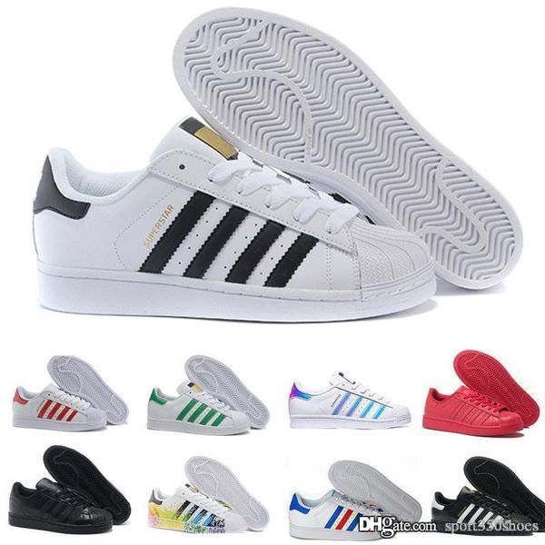2019 super star white hologram iridescent junior superstars 80s pride womens mens trainers superstar casual shoes, Black
2019 super star white hologram iridescent junior superstars 80s pride womens mens trainers superstar casual shoes, Black